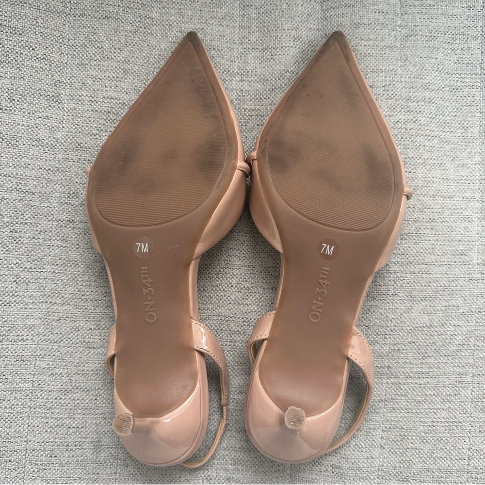 ON 34th - Angelinaa Pointed Toe Kitten Heel Pumps - 7 - Picture 7 of 7